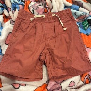 Rust Red Drawstring Shorts Pull on